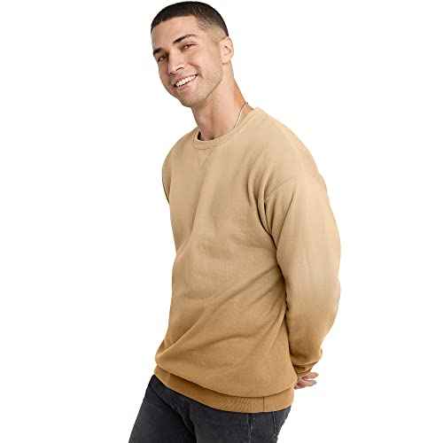 Hanes mens Oversized Sweatshirt, Comfortwash Boyfriend Crewneck Sweatshirts, Garment-dyed Fleece (S?2xl)