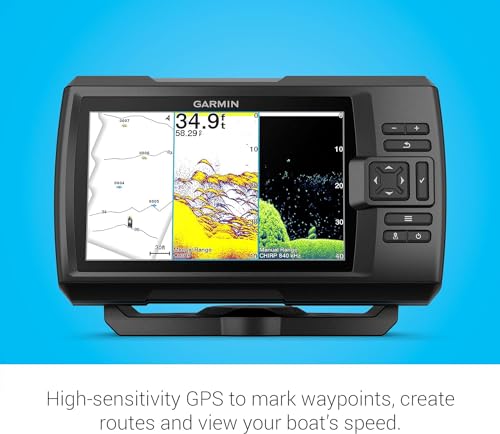 Garmin Striker Vivid 7cv, U.S. with GT20-TM Transducer - Easy-to-Use 7-inch Color Fishfinder and Sonar Transducer, Vivid S...
