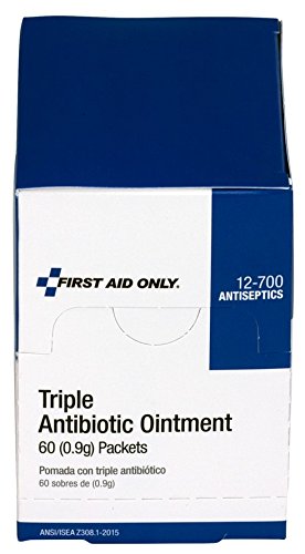 First Aid Only 12-700 Triple Antibiotic Ointment Packets, 60 Count
