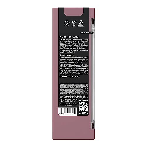 e.l.f. Perfect 10 Eyeshadow Palette, Ten Ultra-pigmented Shimmer & Matte Shades, Vegan & Cruelty-free, Nude Rose Gold (Pac...
