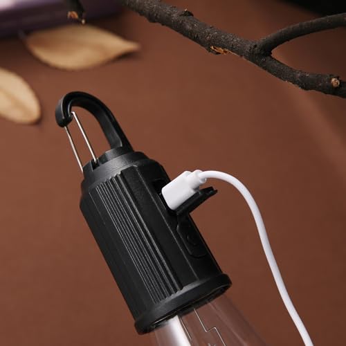 Vagocom 2Pack Rechargeable Camping Light for Tents,Portable LED Camping Lanterns Bulbs,3 Lighting Modes Hanging Camping La...
