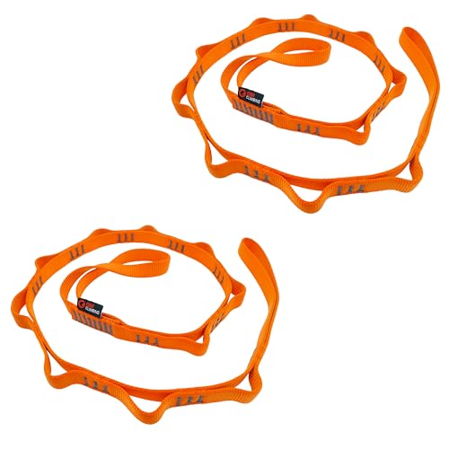 GM CLIMBING 16mm Nylon Daisy Chain Sling 22kN 120cm / 48in CE UIAA Certified for Leading Aid Climb Ascender Rigging Hammoc...