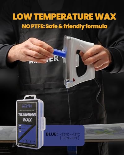 OutdoorMaster Ski Snowboard Tuning and Waxing Kit with Waxing Iron,Universal Wax,Edge Tuner,Brush,Wax Scraper,Ptex,Fixer S...