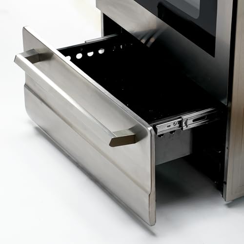 Avanti Electric Range Oven Compact Design, 2.1-Cu.Ft. Capacity with 4 Coil Burners, Framed Glass Oven Door, Storage Drawer...