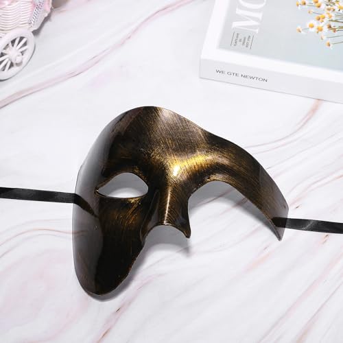 OIDEA Masquerade Mask for Men: Phantom Of The Opera Mask Plastic Costume Party Prom Ball Mardi Gras Venetian Half Face Mask