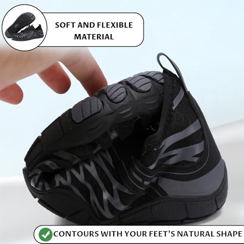 EWUHA Barefoot Shoes Womens Mens Footwear for Walking Hiking with Wide Toe Box,Healthy & Non-Slip,Breathable Barefoot Vita...