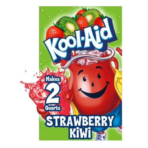 Kool-Aid Unsweetened Caffeine Free Strawberry Kiwi Zero Calories Powdered Drink Mix 192 Count Pitcher Packets