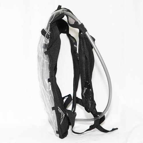 RAVERUNNER® Clear Hydration Pack – Festival-Approved Hydration Backpack Clear with 2L Bladder – Lightweight Clear Water Ba...