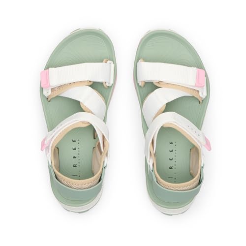 REEF Cross Shore Womens Casual Sport Sandal, Adjustable Straps, Supportive Footbed, No Slip Traction