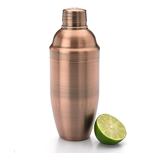 Barfly Cocktail Shaker, 24oz (700 ml), Antique Copper,M37039ACP