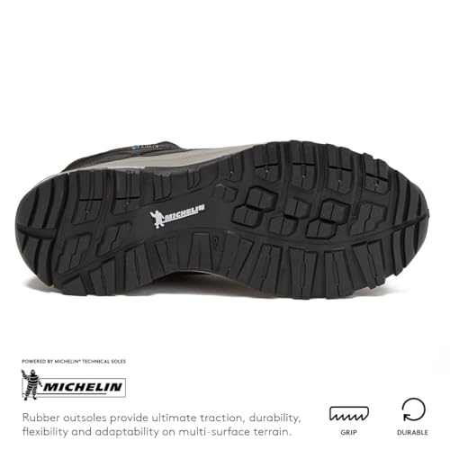 HI-TEC Men's Altitude VI I Waterproof Leather Hiking Boots - Black or Brown, Medium or Extra Wide