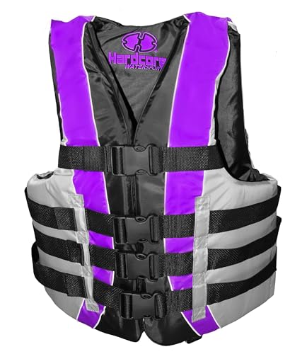 High-Performance Hardcore Adult Life Vest | USCG Approved Safety Flotation Device for Water Sports, Boating, and Outdoor A...