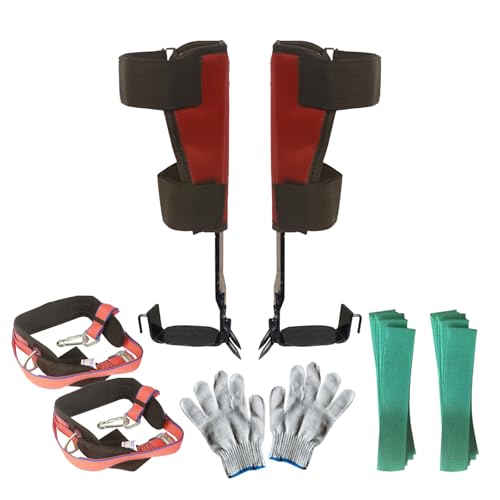 TNDCKP Professional Tree Climbing Gear Kit | High-Strength Steel Spikes | Safe & Comfortable Design | Ergonomic Fit | Idea...