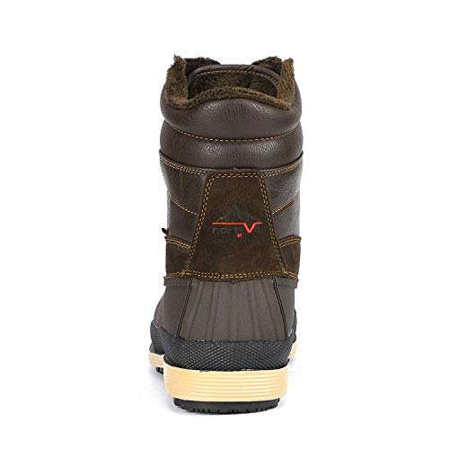 NORTIV 8 Men's Insulated Waterproof Winter Snow Boots Warm Outdoor Boots for Cold Weather