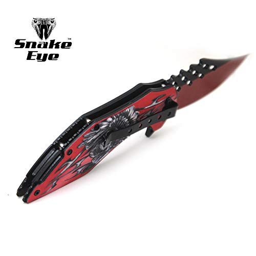 Snake Eye Tactical Folding Knife | Outdoor Survival Pocket Knife | Made of Stainless Steel Blade