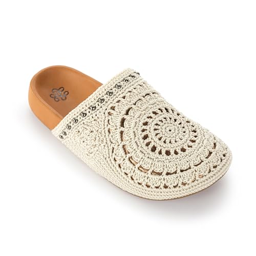 The Sak Bolinas Clog in Crochet and Leather, Slip On Entry