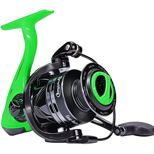 Sougayilang Fishing Reel, 5.2:1 High Speed Spinning Reel, Lightweight 11+1BB Ultra Smooth for Saltwater or Freshwater,100...
