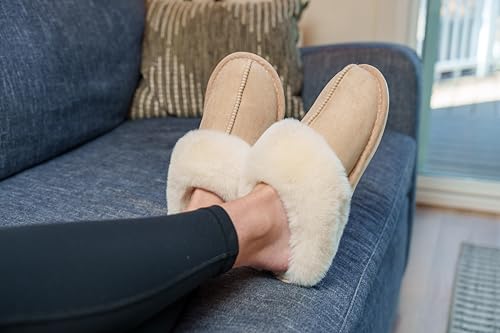 Donpapa Womens Slipper with Memory Foam Fluffy Soft Warm Slip On House Slippers Anti-Skid Cozy Plush for Indoor Outdoor