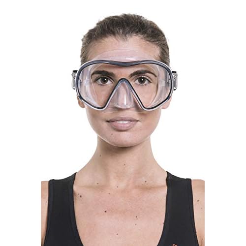 Cressi Single Lens Frameless Scuba Mask for Good Visibility | F-Dual: Designed in Italy