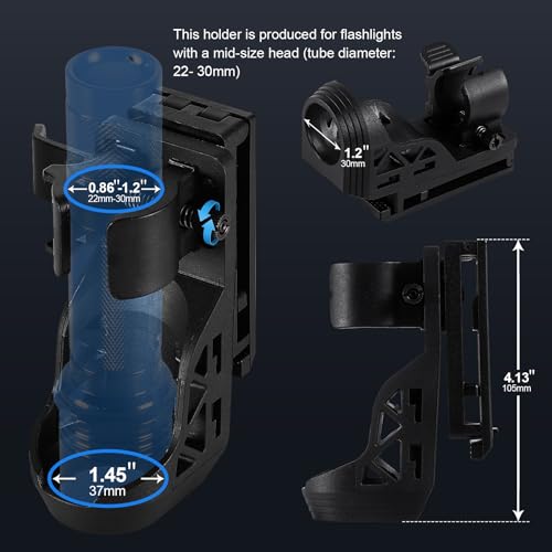 SAOPRKLER LED Flashlights High Lumens-Tactical Police Flashlight with Holster for Duty Belt,1200 LM Single Mode Super Brig...