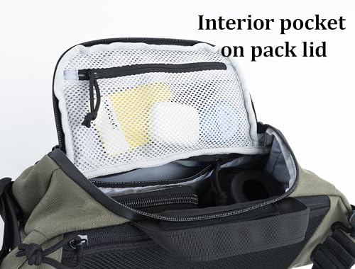 BACKFERRY Tactical Sling Backpack Crossbody EDC Pack MOLLE Satchel Bag for Travel, Work, Camping and Hiking 8Liter