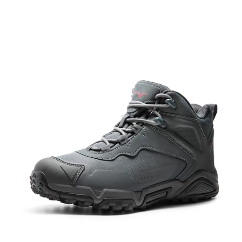 NORTIV 8 Men's Waterproof Hiking Boots, Lightweight Tactical Boots for Men, Mid Ankle Men's Hiking Boots for Trekking Trai...