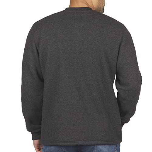 Coleman Long-Sleeve Sherpa Lined Waffle Henley Shirts for Men