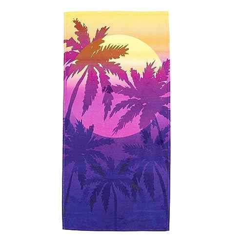 Northwest Classics Beach Towel, 30" x 60", Magenta Sun Set Design