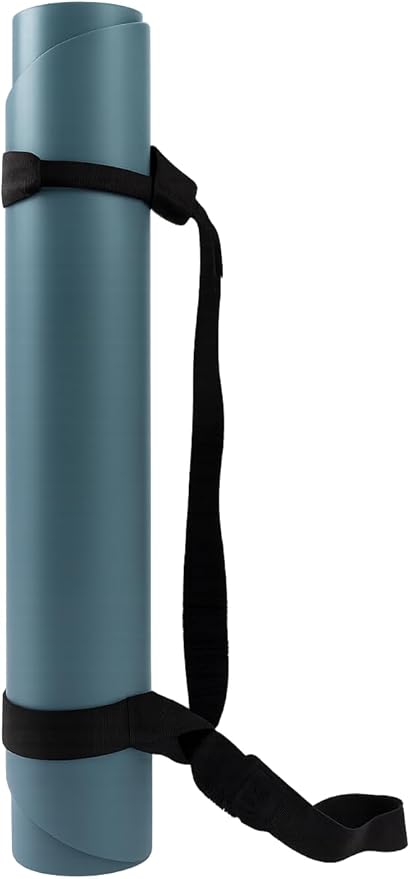 FFLLOOWW Body & Soul Non-Slip Yoga Mat, 4.5mm Natural Rubber Exercise Mat with Carry Strap – Anti-Sweat, Eco-Friendly Mat for Yoga, Pilates, Home Workouts