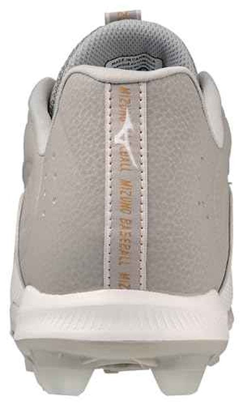 Mizuno Men's Ambition 3 Low TPU Baseball Cleats, Grey/White, 7.5