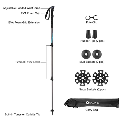 OLIFE Trekpal T3 Hiking Poles