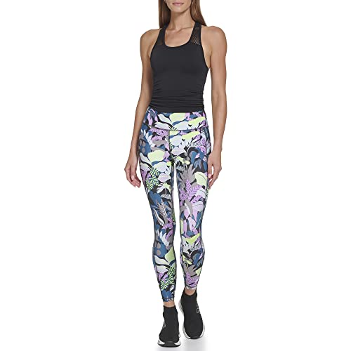 DKNY Women's Tight Printed High Waist Performance Leggings