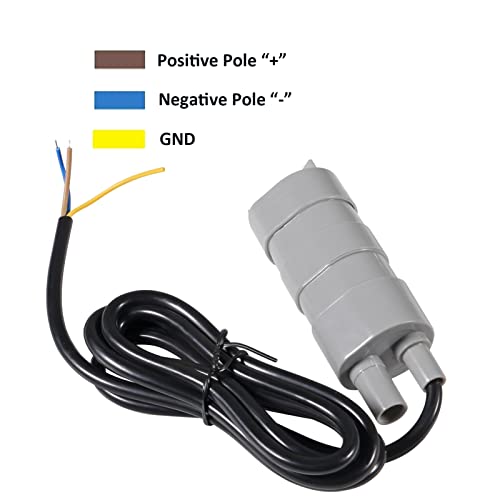 DIANN 2pcs Mini Submersible Water Pump DC 12V Micro Water Pump 840L/H High Flow Pumps for Aquarium Fish Tank Fountain