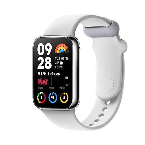 Xiaomi Smart Band 8 Pro Fitness Tracker, 1.74"" AMOLED Display, up to 20 Days Battery, 5ATM, SpO2 Tracking, Sleep and Heart Rate Monitoring, 150+ Training Modes, Pedometer, Silver/Gray