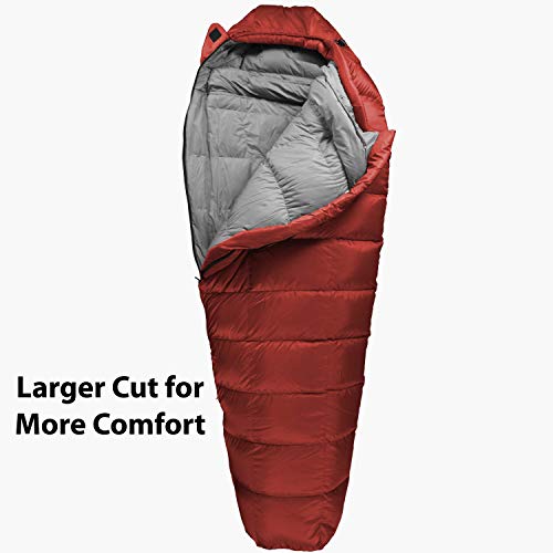 Outdoor Vitals Summit Sleeping Bag 800+ Fill Power Starting Under 2lbs Ultralight Backpacking Mummy Down Sleeping Bag for ...