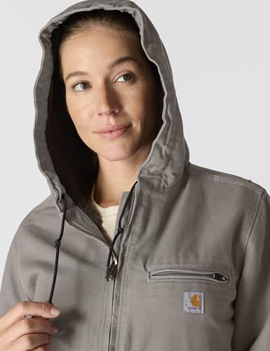 Carhartt Women's Loose Fit Washed Duck Sherpa Lined Jacket