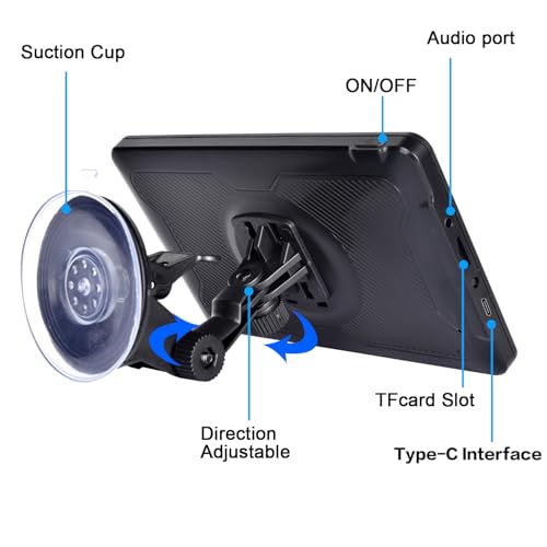 2025 Map Car GPS Navigation GPS Navigation for Truck & RV & Car, Driver Alerts, Turn-by-Turn Directions, Free Update Map