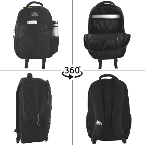 Kelty Laptop Backpack Bag 25 L Hiking Backpack for Men, Women, Work | 18 inch Travel Backpack Carry On Approved (Black)