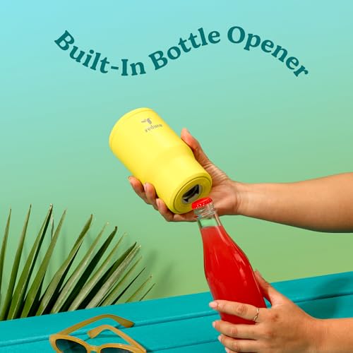 Reduce 4-in-1 Drink Cooler - Versatile Can & Bottle Holder with Vacuum Insulation - Keeps Drinks Cold Up to 4 Hours - Incl...