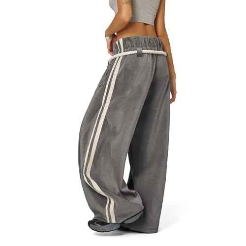 Aelfric Eden Stripe Super Baggy Sweatpants Wide Leg Pants for Women Loose Vintage Elastic Waist Lantern Trouser