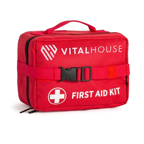 346-Piece First Aid Kit with Tourniquet & Steri-Strips – Physician-Designed Emergency & Trauma Supplies, Waterproof Surviv...