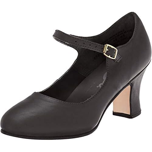 Capezio Manhattan Character Shoe, Black, 9 M