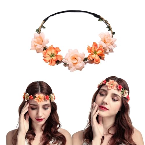 Women Headpieces Collection Accessories - 6 PCS Boho Hair Wreaths, Flower Crowns, Tiaras for , Brides, Bridesmaids, Flower...