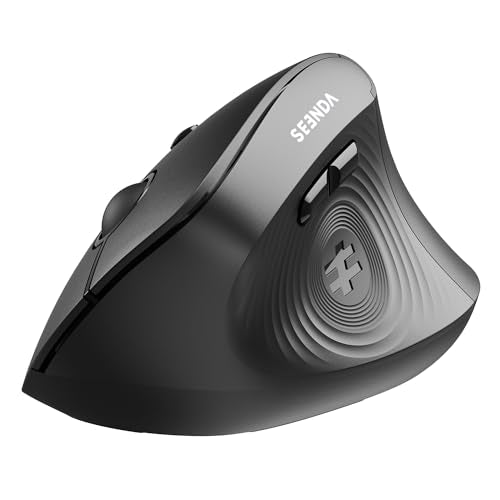 seenda Ergonomic Mouse Wireless, MOU200 Bluetooth Vertical Mouse - 3 Multi-Device Connectivity,1000/1600 /2400 DPI, Ergo O...