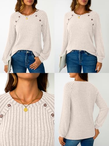 LILLUSORY Womens Tops Long Sleeve Shirts Fall Lightweight Sweaters