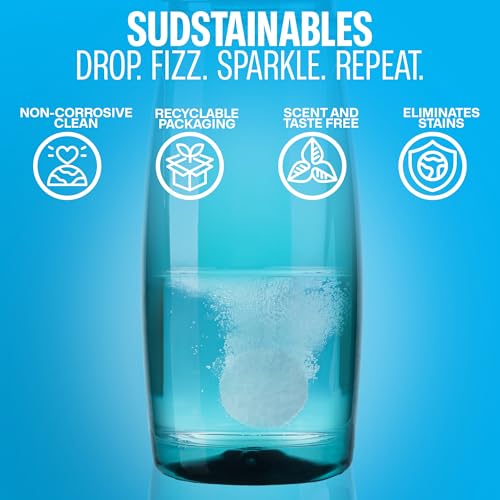 Sudstainables Water Bottle Cleaning Tablets – 36-Pack | Chlorine-Free & Odor-Control Formula | Water Bottle Cleaner, Flask...