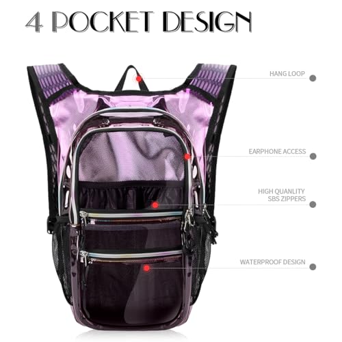 CITCAR Hydration Pack, Water Backpack with 3L Hydration Bladder Lightweight Insulation, Festival Essential, Rave Hydration...