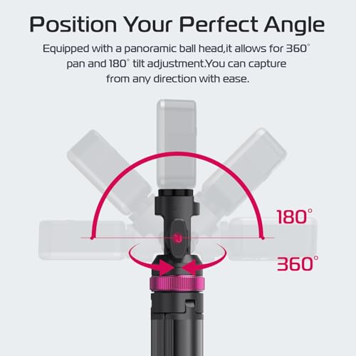 ULANZI MT-89 Extendable Tripod Aluminum, 82" Portable Adjustable Light Stand with 1/4" Screw Quick Release, Camera Phone T...