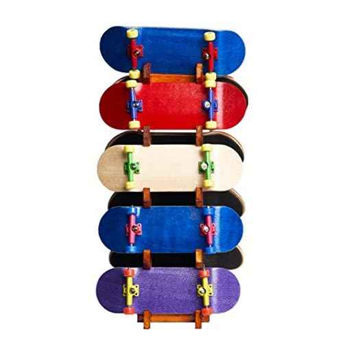 Fingerboard Display Rack Storage Organizer Exhibit Finger Skate Rail ramps and Parks (RA2) (Brushed Brown)