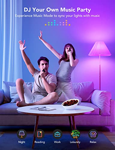 Govee LED Smart Light Bulbs, 1000LM Color Changing Light Bulb, Wi-Fi & Bluetooth Light Bulbs, Work with Alexa and Google A...